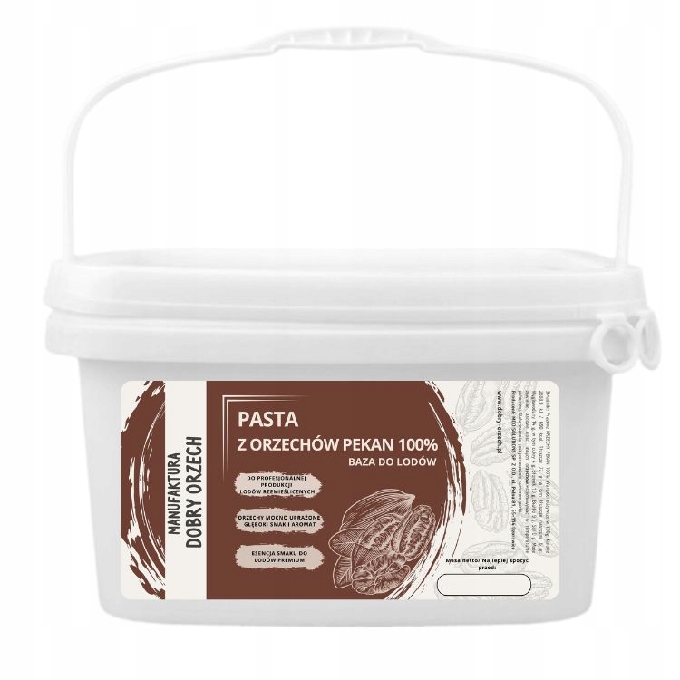 Levně Pasta z pekanových ořechů 100 % – pro výrobu zmrzliny 10 kg Dobry Orzech