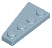 

Lego 41769 Sand blue 4x2 skrzydło prawe 1szt Nowy