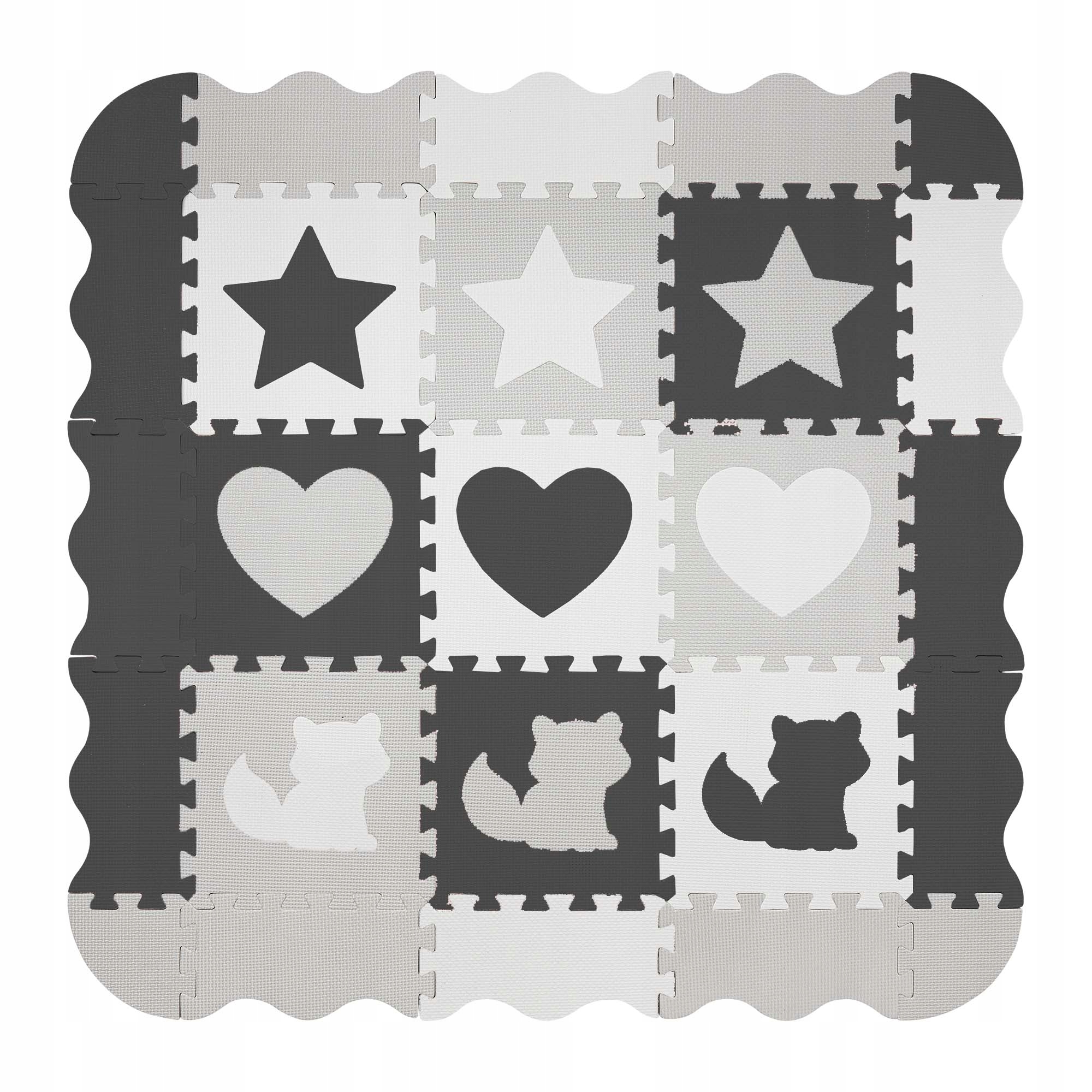 PIANKOWA MATA EDUKACYJNA PUZZLE KSZTAŁTY 3D KOJEC Wiek dziecka 3 m +