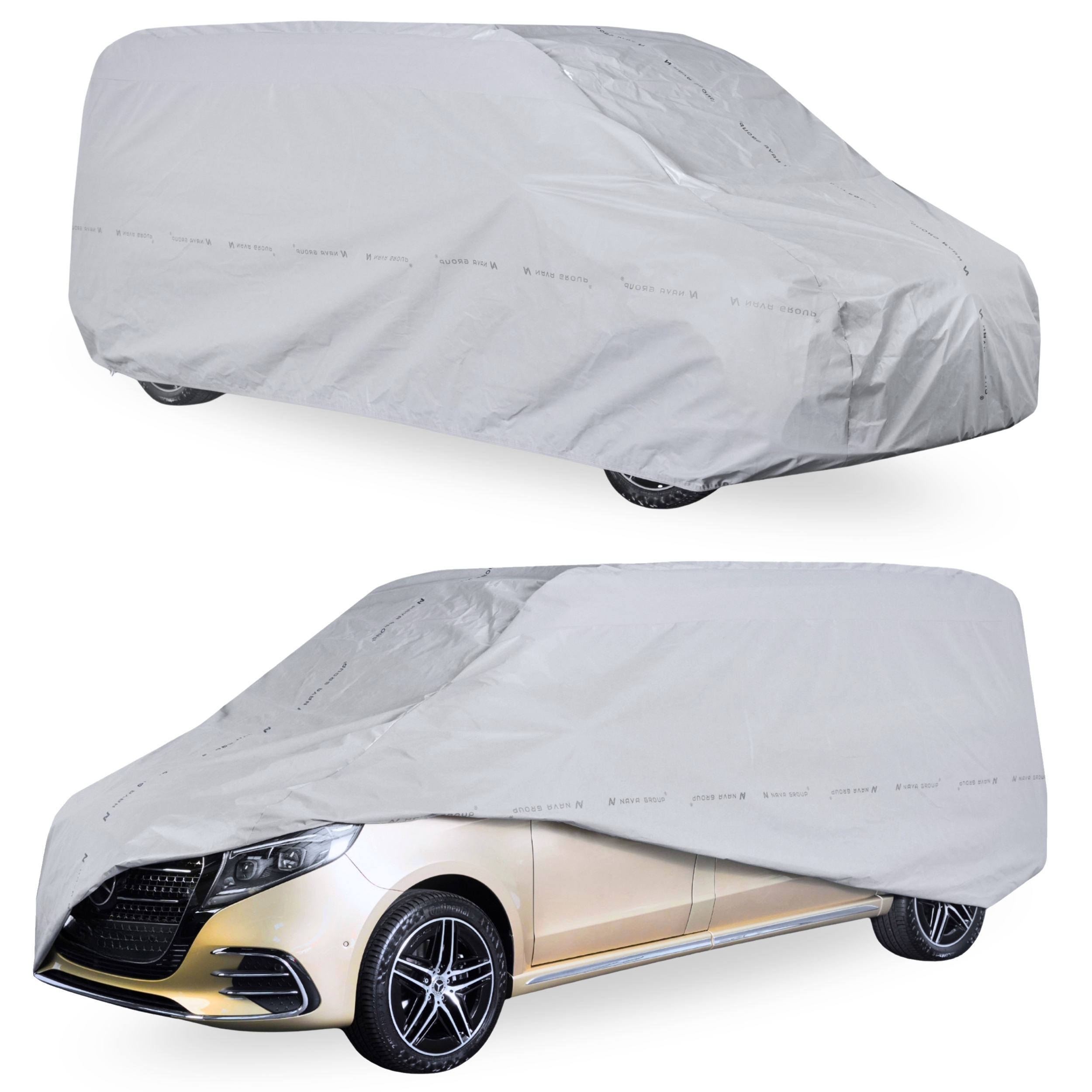 Obal na auto Van M 450-480 Auto Krycí Plachta Practic 3 Vrstvy Pásy