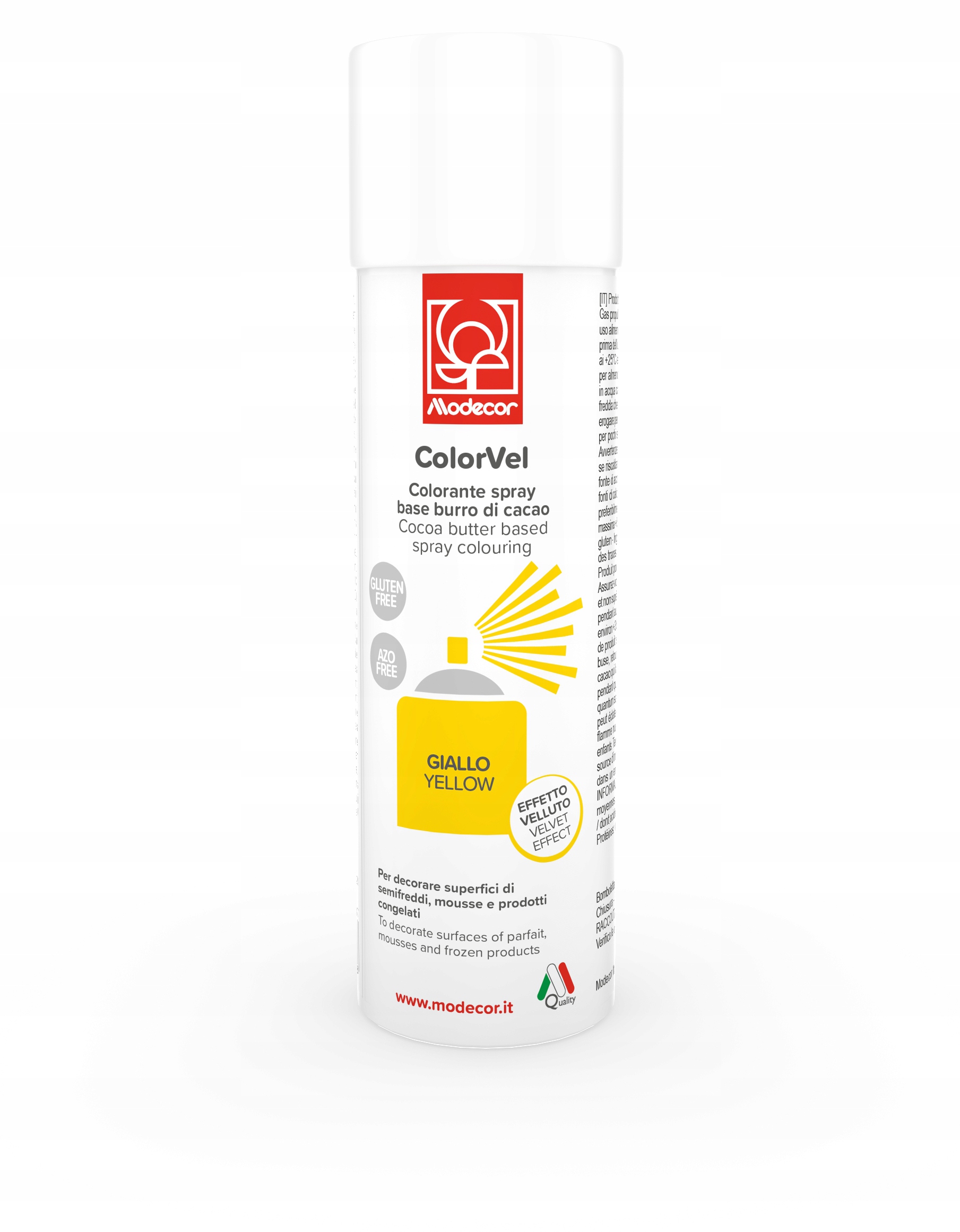 Levně Žlutý cuketový semiš Colorvel Spray Vell.250 ml giallo Af Modecor