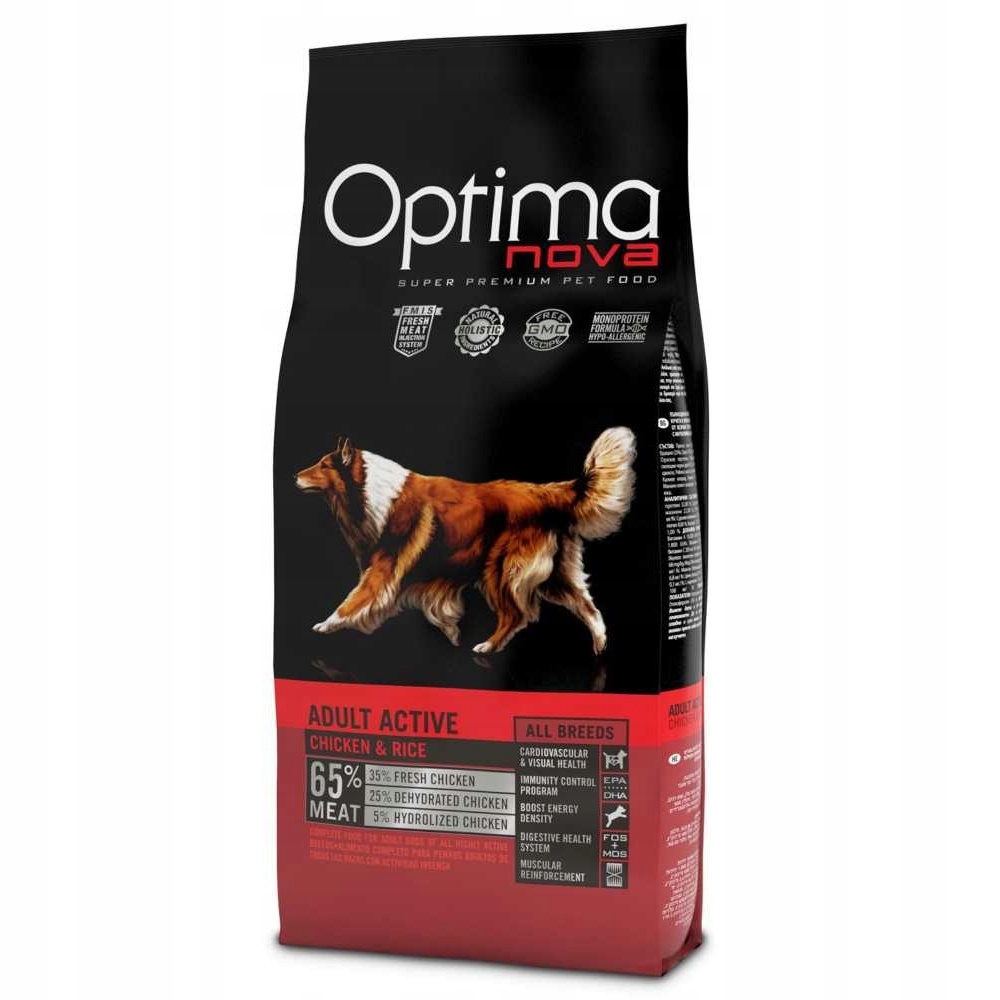 Levně OPTIMAnova Dog Adult Active 12 kg