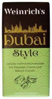 WEINRICH'S CzekoladaDUBAI STYLE o Smaku Pistacjowym 100g
