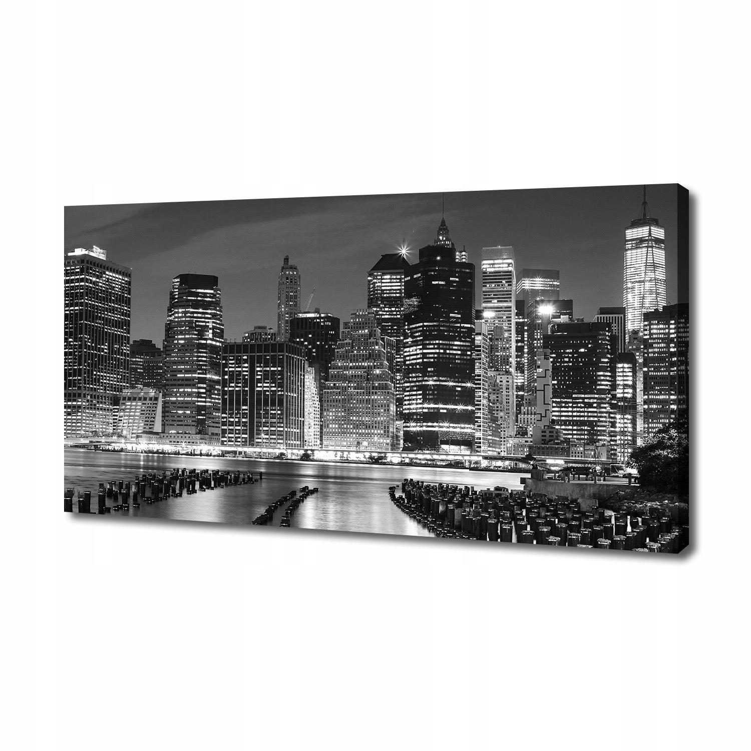 

Foto obraz na płótnie Manhattan nocą 140x70 cm