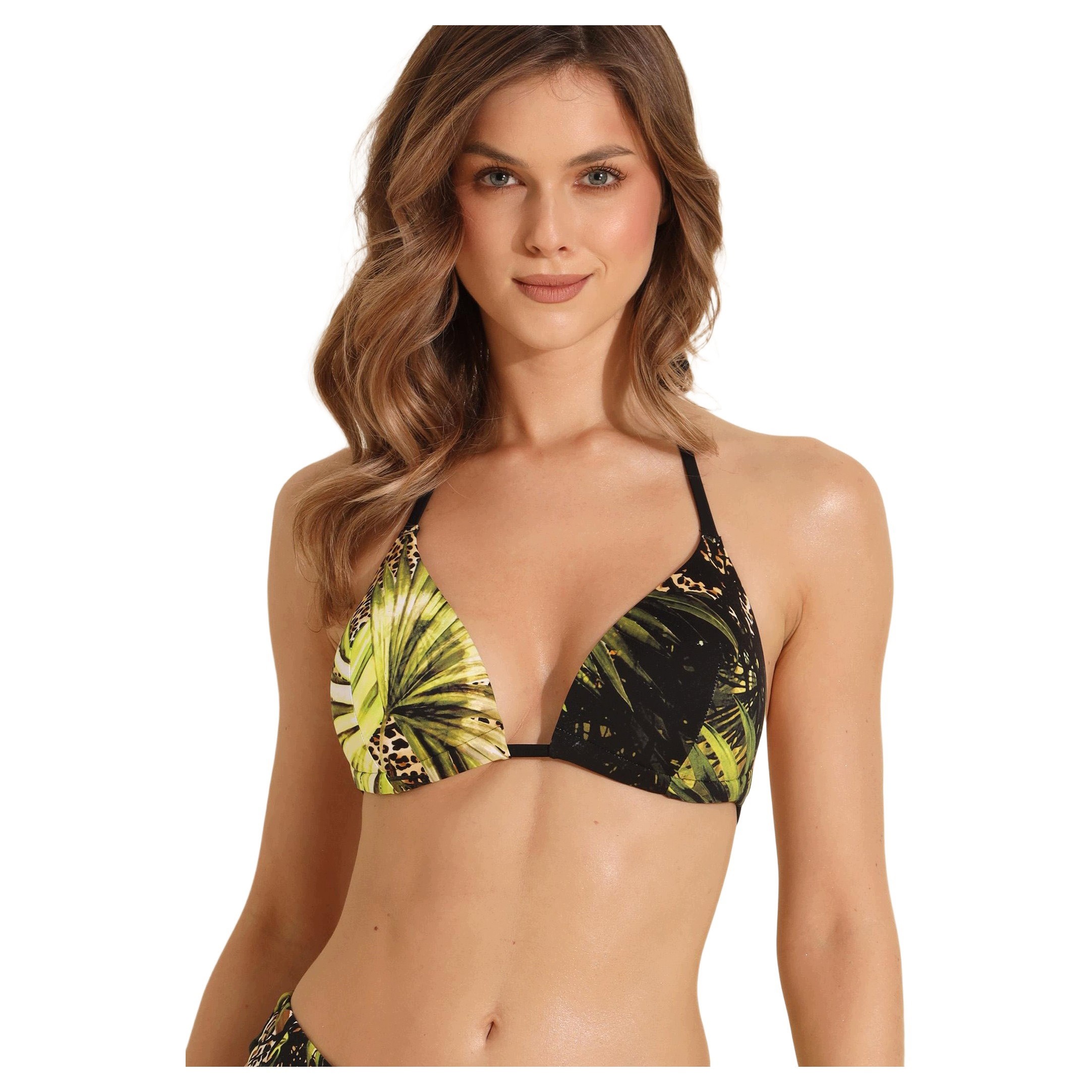 Trojúhelníková plavková podprsenka černá 38 Tropical Poupee Marilyn