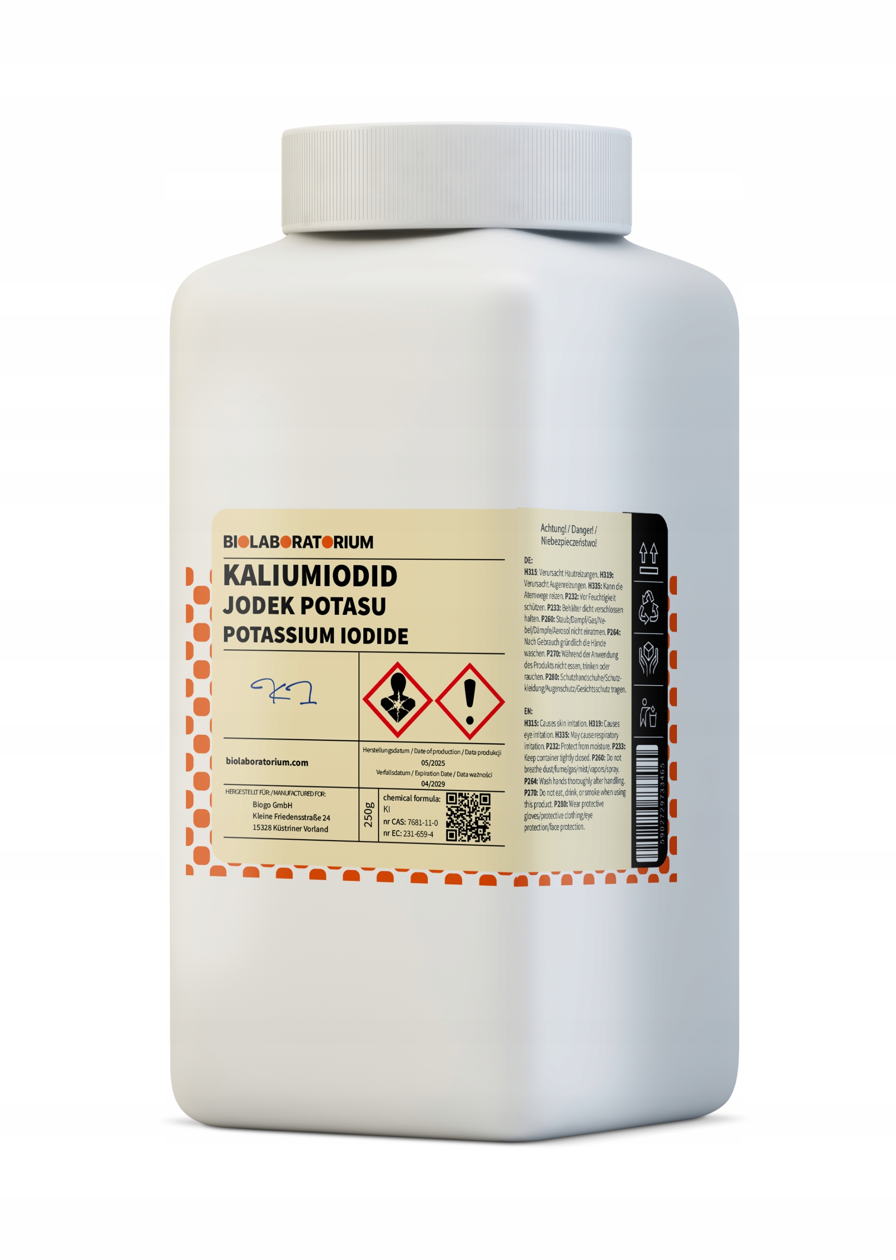 Jodid draselný 250 g Biolaboratorium
