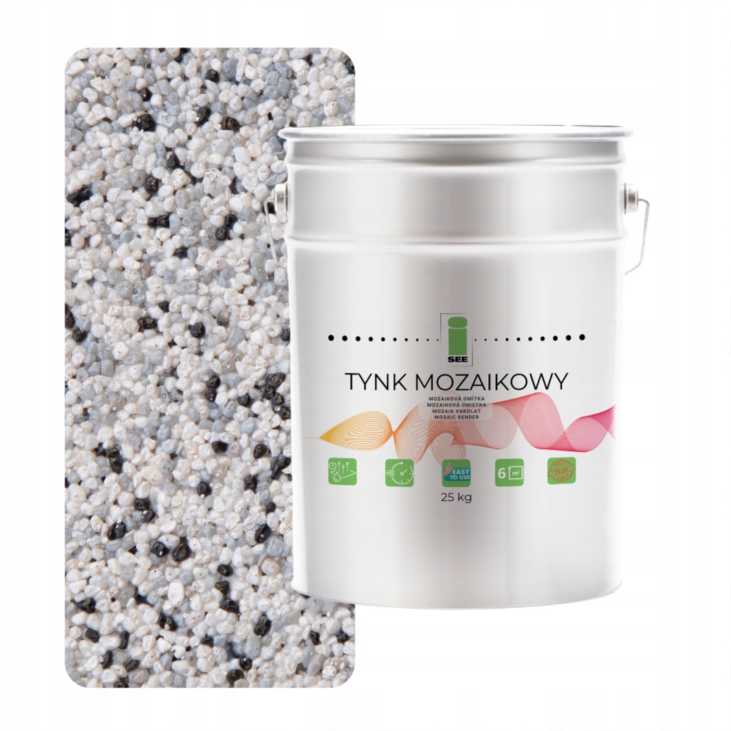 Mozaiková omietka Živý Marmolit Šedá Jasná M31 25 kg Mrazuvzdorná Premium