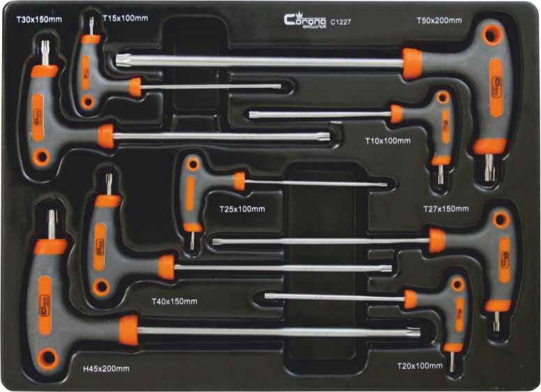 CORONA TORXY UCHWYT "T" 9 SZT. C 1227