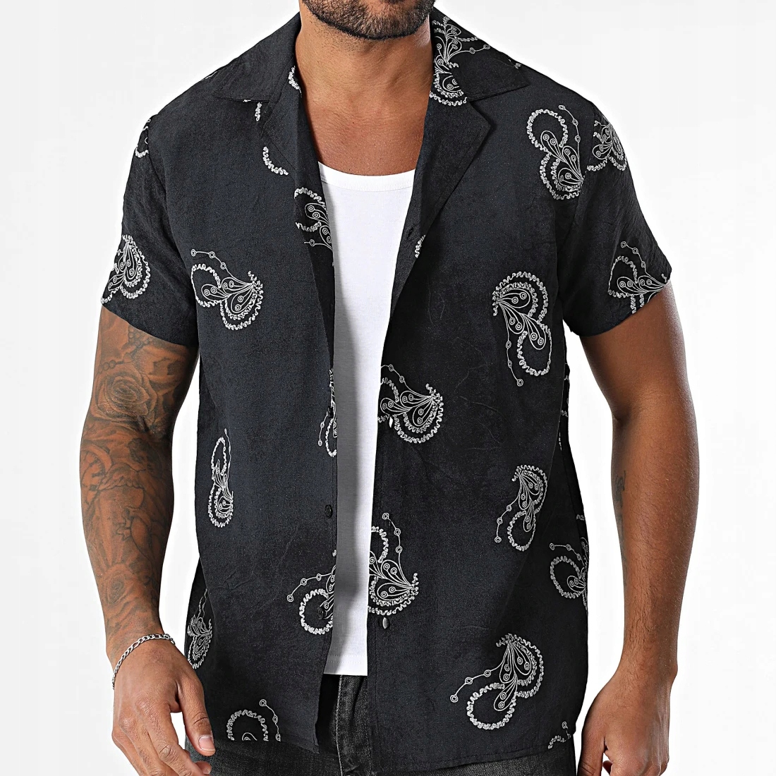 Košile Casual Prodyšná vyšívaná výšivka