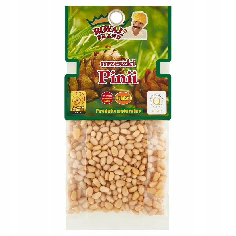 2x Royal Brandorzeszki Pinii Piniové ořechy Čerstvé, třída 1 Ořech 60 g
