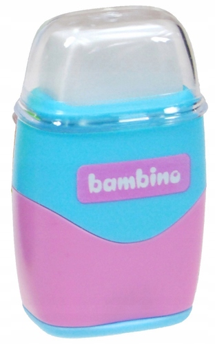 TEMPERÓWKA podwójna z GUMKĄ 2w1 - BAMBINO - MIĘTOWO-RÓŻOWA