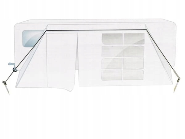 Pas sztormowy naciąg czarny 13m do przedsionka namiotu przyczepy TurismusPL Marka Frankana