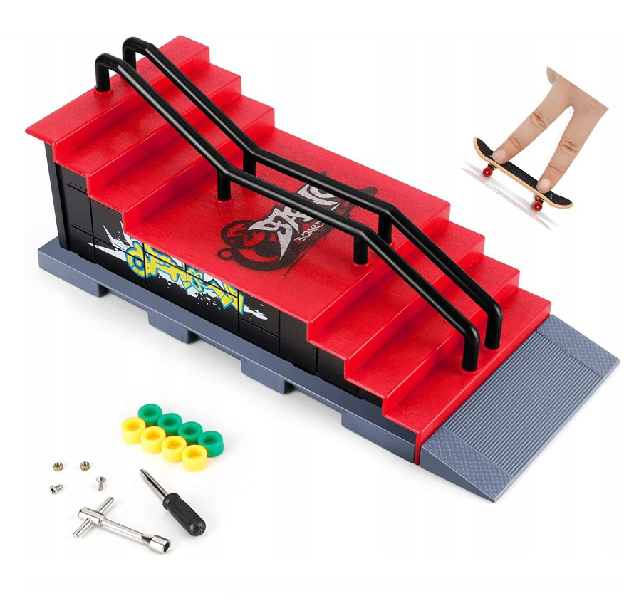 FINGERBOARD TECH DECK SKATEPARK RAMP + DESKOROLKA Model Zestaw mini zabawek na palce
