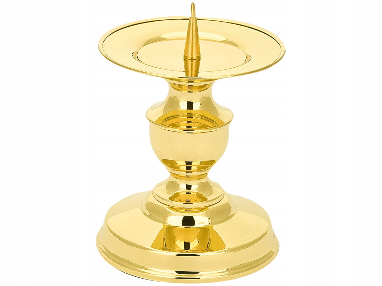 

Lichtarz Ołtarzowy Świecznik Mosiądzowany h 15 cm