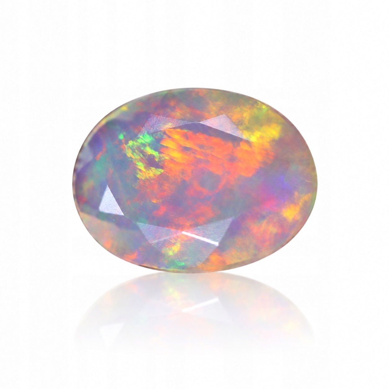 Přírodní opál 1.05 ct Ovál Etiopie certifikát Wbd