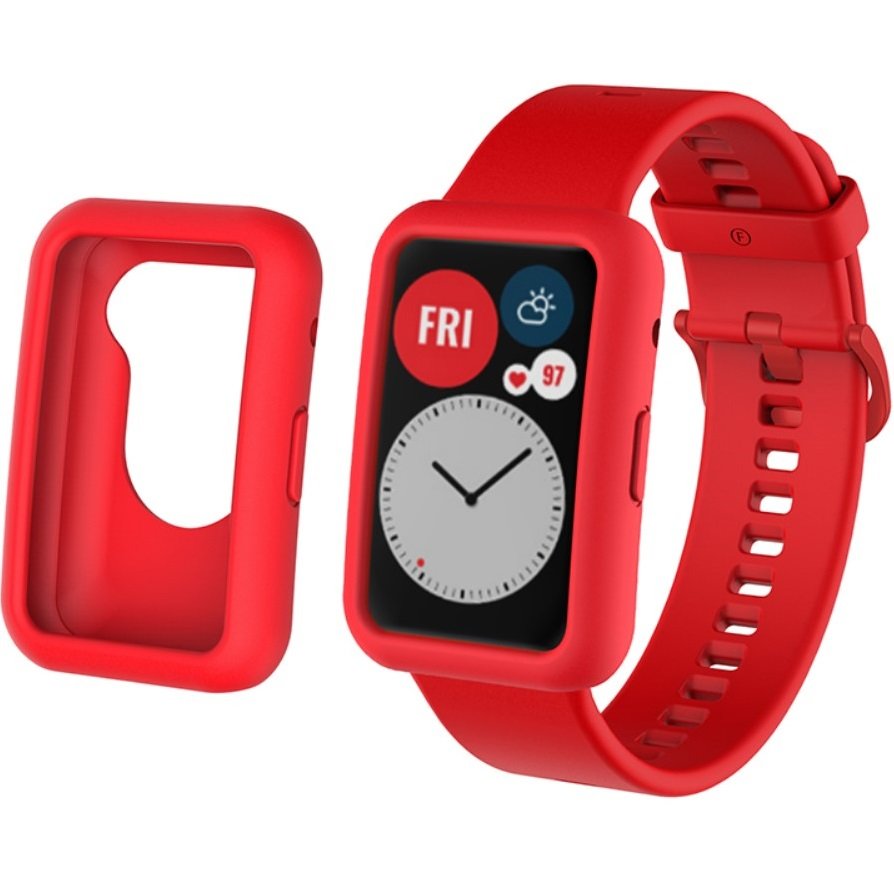 

Silikonowy Pasek Z Etui Do Huawei Watch Fit