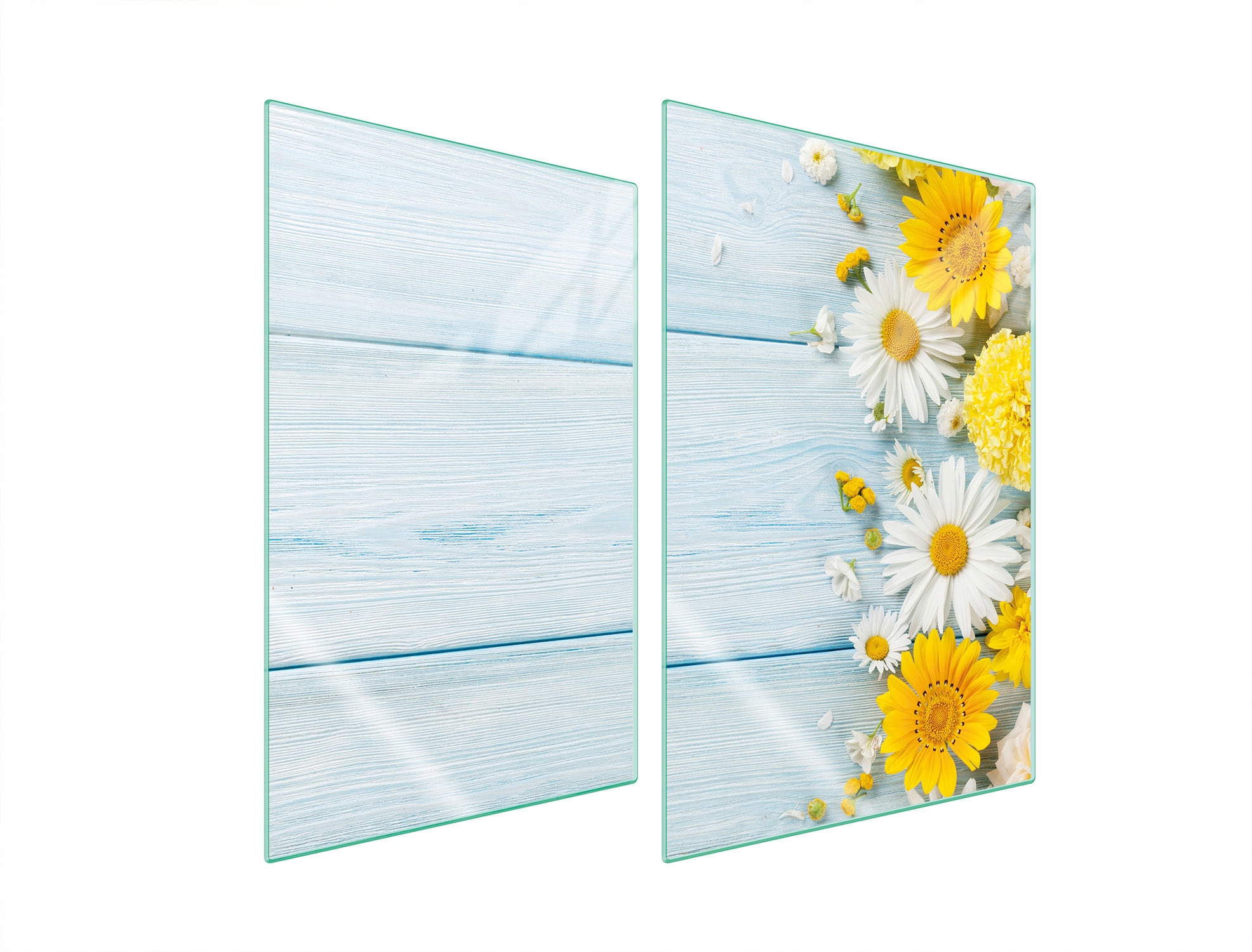 Skleněná Ochranná Deska Do Kuchyně 2x35x52 Heřmánek Tvrzené Sklo