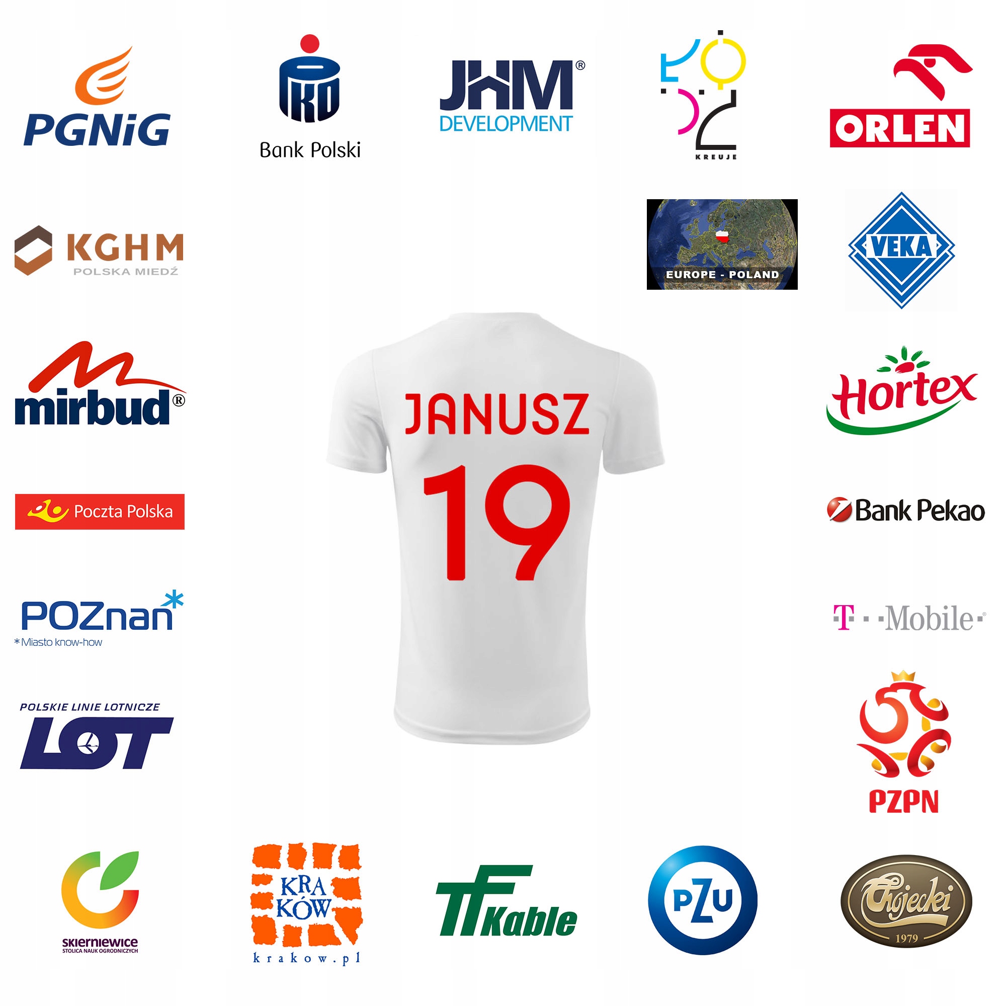 Strój siatkarski Reprezentacji Polski JANUSZ Marka bez marki