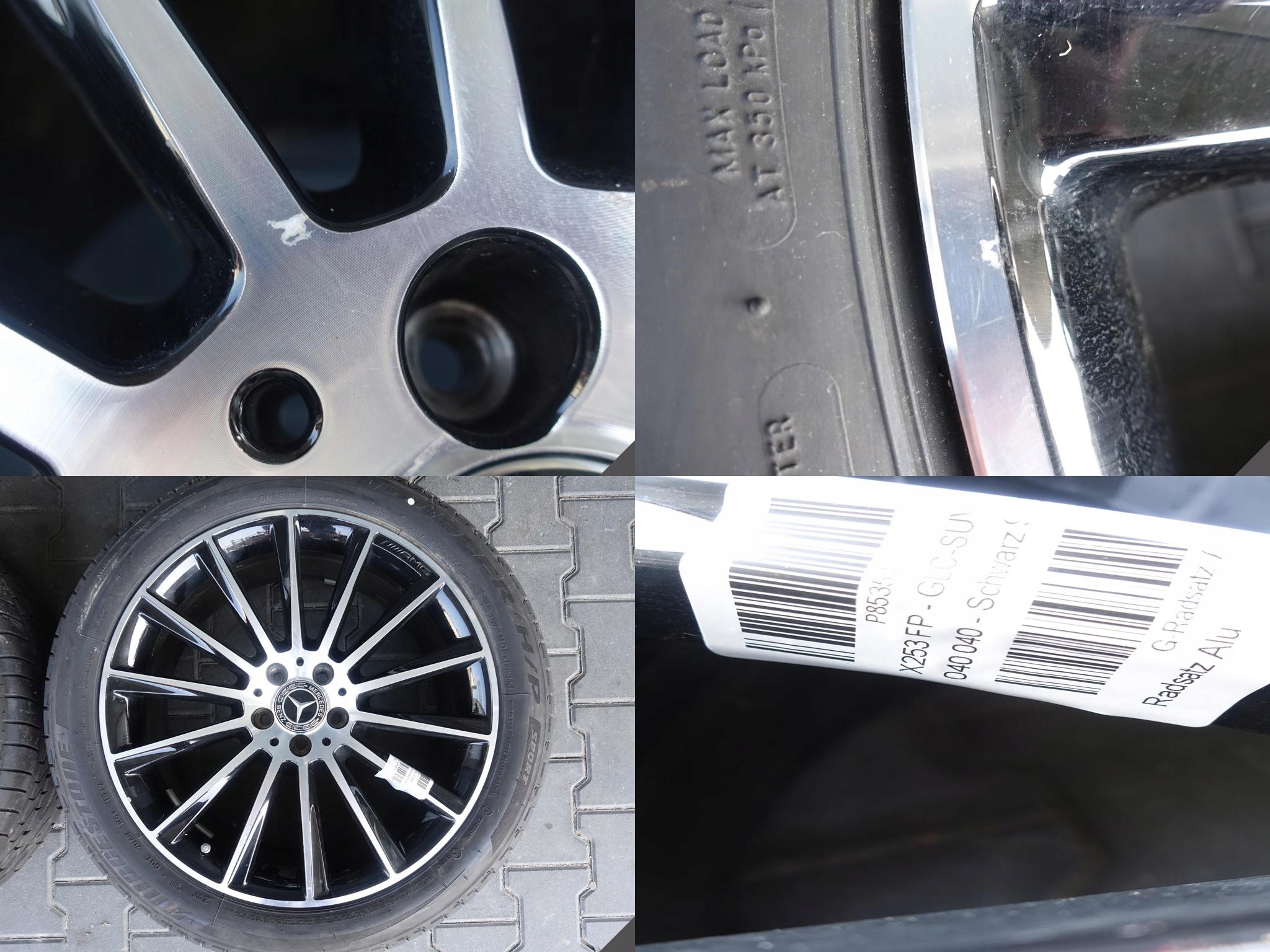 MERCEDES GLC X253 C253 AMG wheels discs LATO 20 8MM