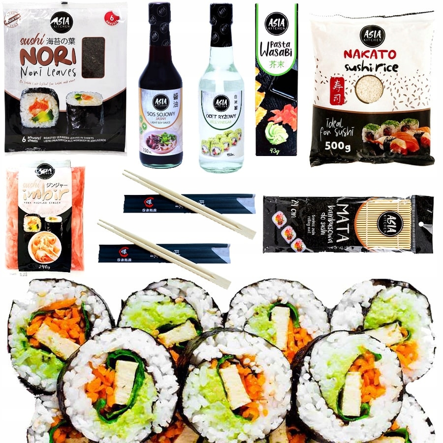 Sada 9 Produktů Na Sushi – Všechny potřebné složky – Asia Kitchen