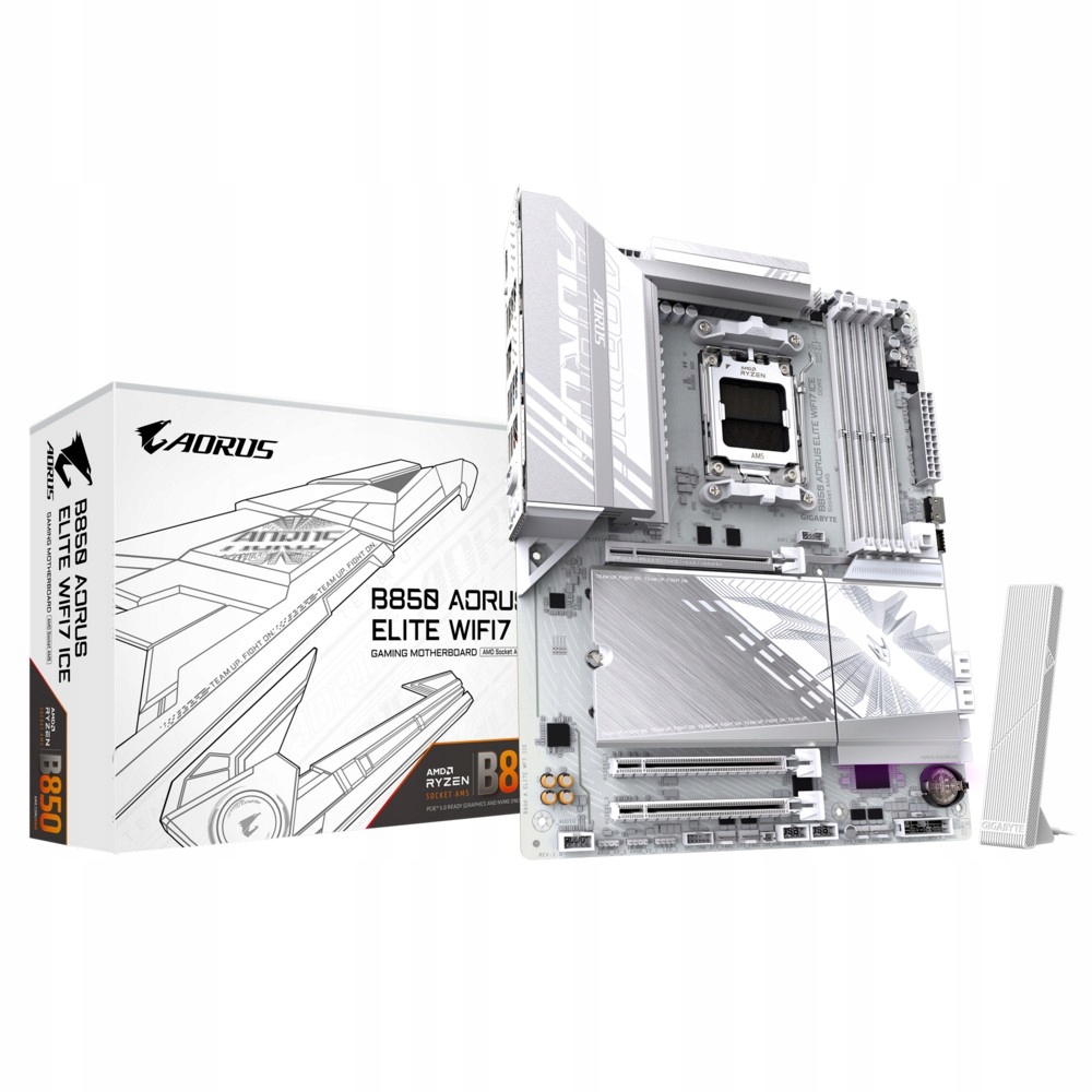 Gigabyte Płyta główna B850 A Elite WIFI7 Ice