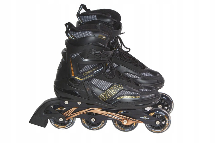 

Rolki ABEC7 płoza alu r.46 duże koła Pu 80mm