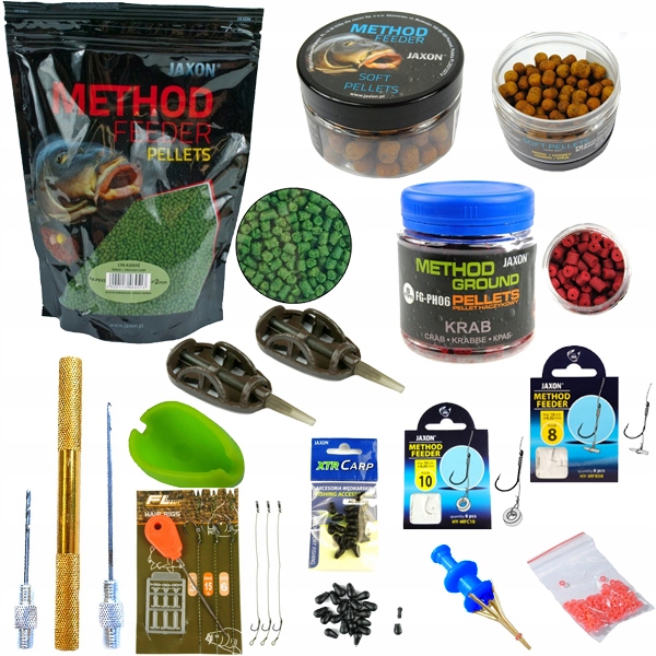 

Zestaw 59 akcesoriów Koszyk Method Feeder jaxon