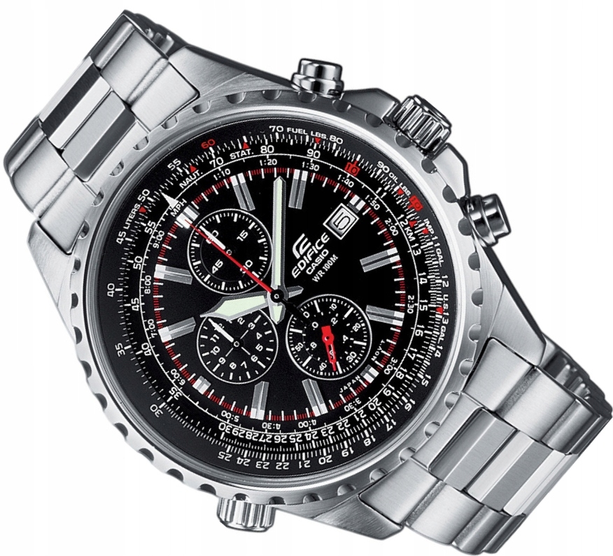 Pánské Hodinky Casio Edifice EF-527D-1AVEF Pilot Chronograf WR100 Originál