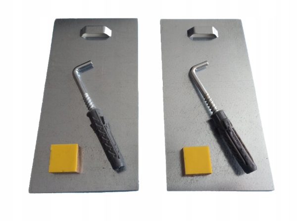 Zawieszki do luster 8x16+dystanse+haki KOMPLET