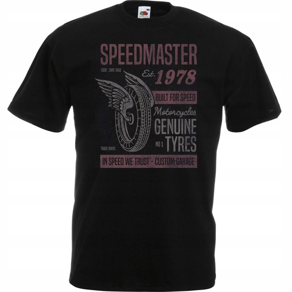 

Koszulka silnik motocykl motor speed L czarna