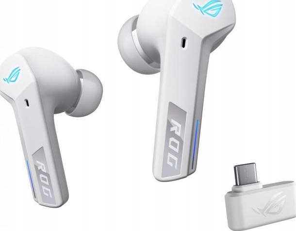 Asus Rog Cetra True Wireless SpeedNova Białe Słuchawki Gamingowe Anc