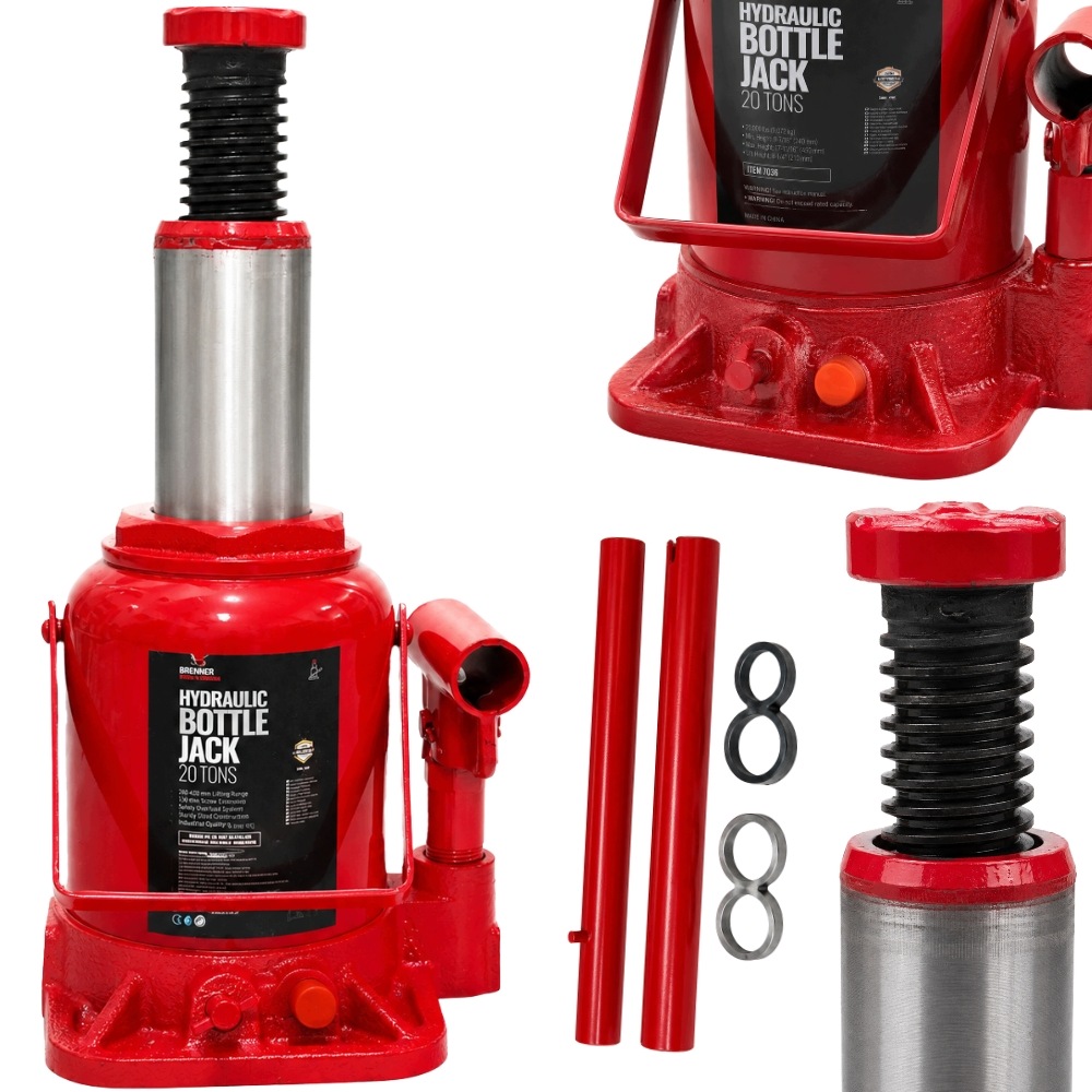 Hever Lahvový Zvedák 20T Hydraulický Sloupkový Kamion Levák 345 MM