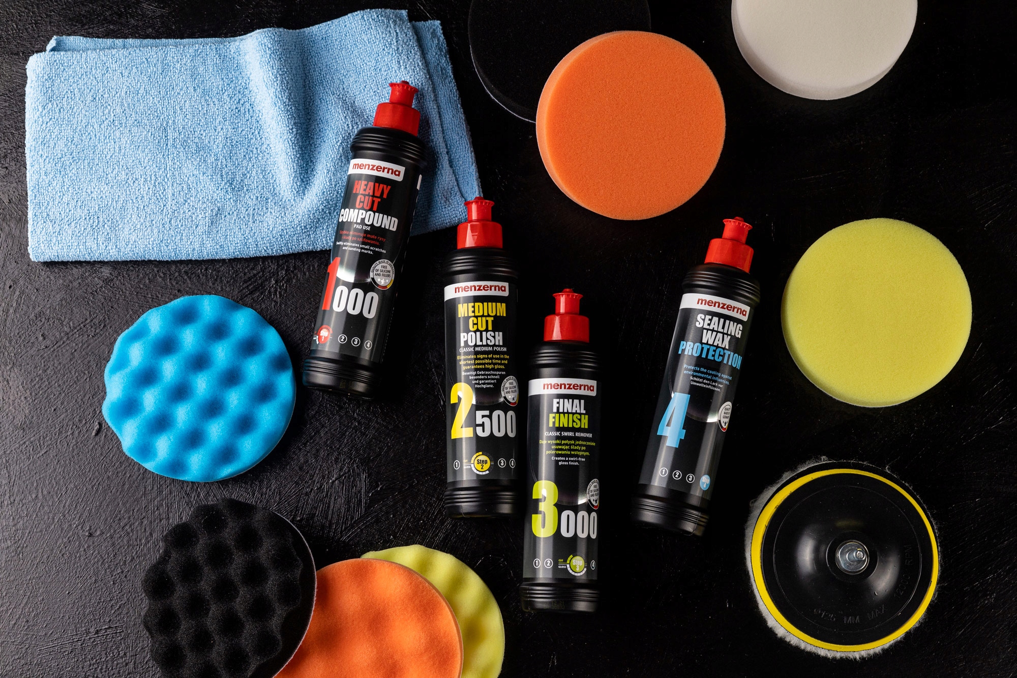 Zestaw 3x Pasta Polerska Menzerna Wosk Sw Pady Marka Menzerna