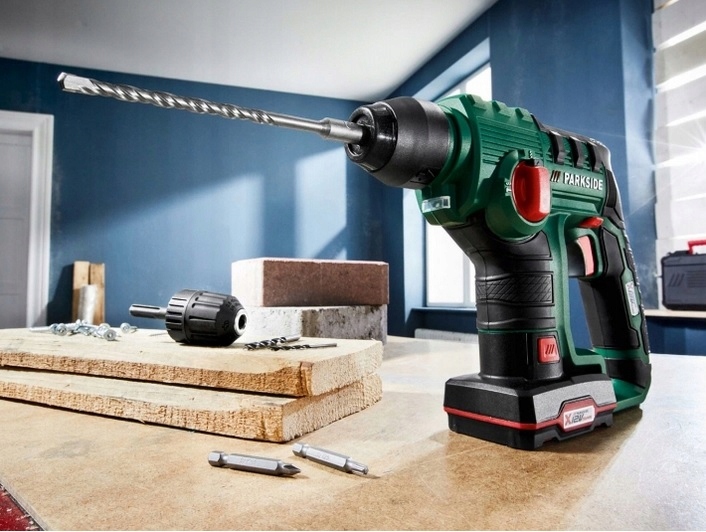 ДРИЛЬ УДАРНА AKU, серія X12V PARKSIDE SDS Plus Марка Parkside