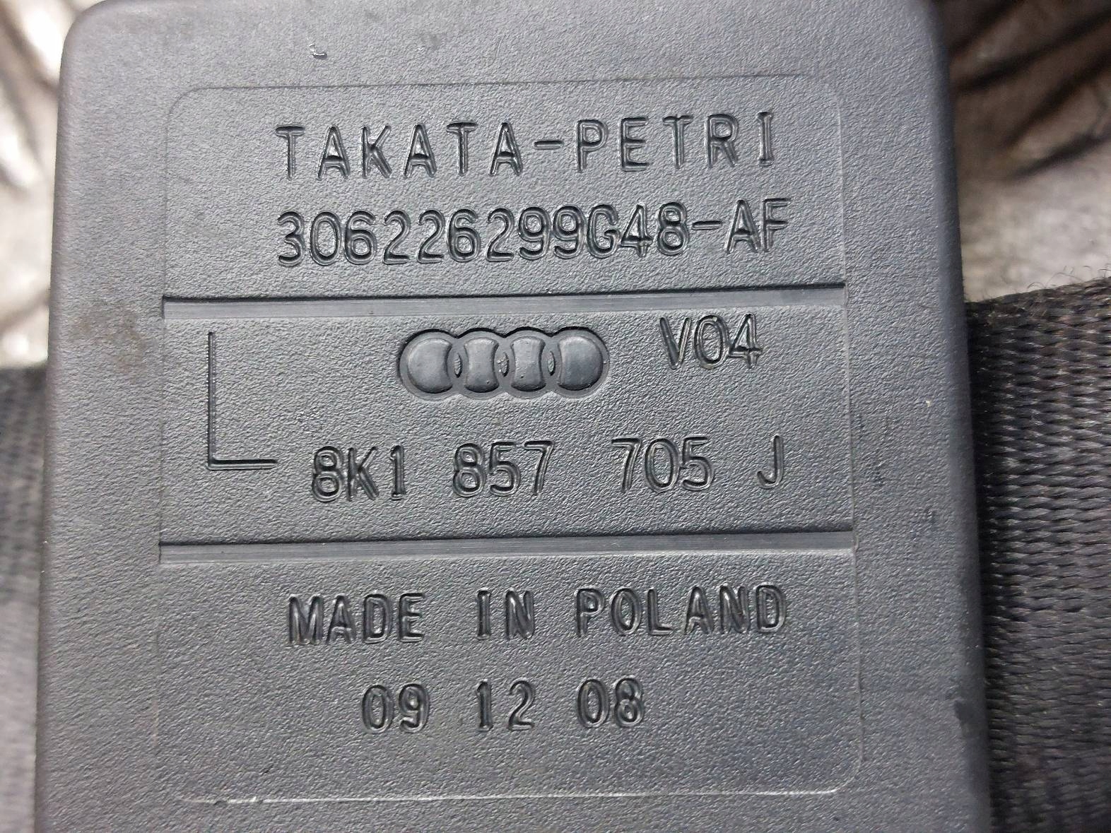 running board airbag POSTRZALOWY cockpit AUDI A4 B8