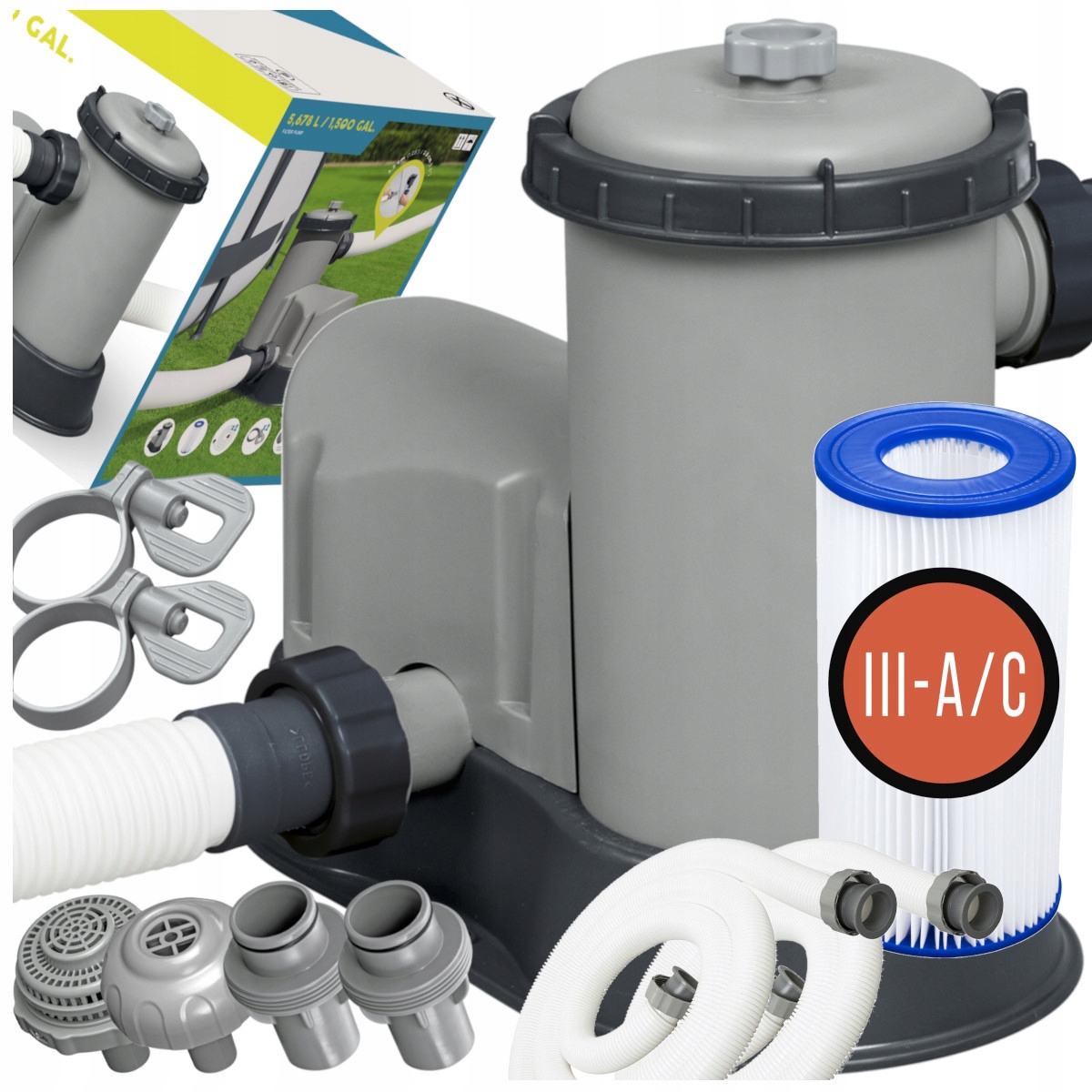 Filtračná Pumpa Do Bazéna Bazénový filter 5678 l/h Bestway 58389