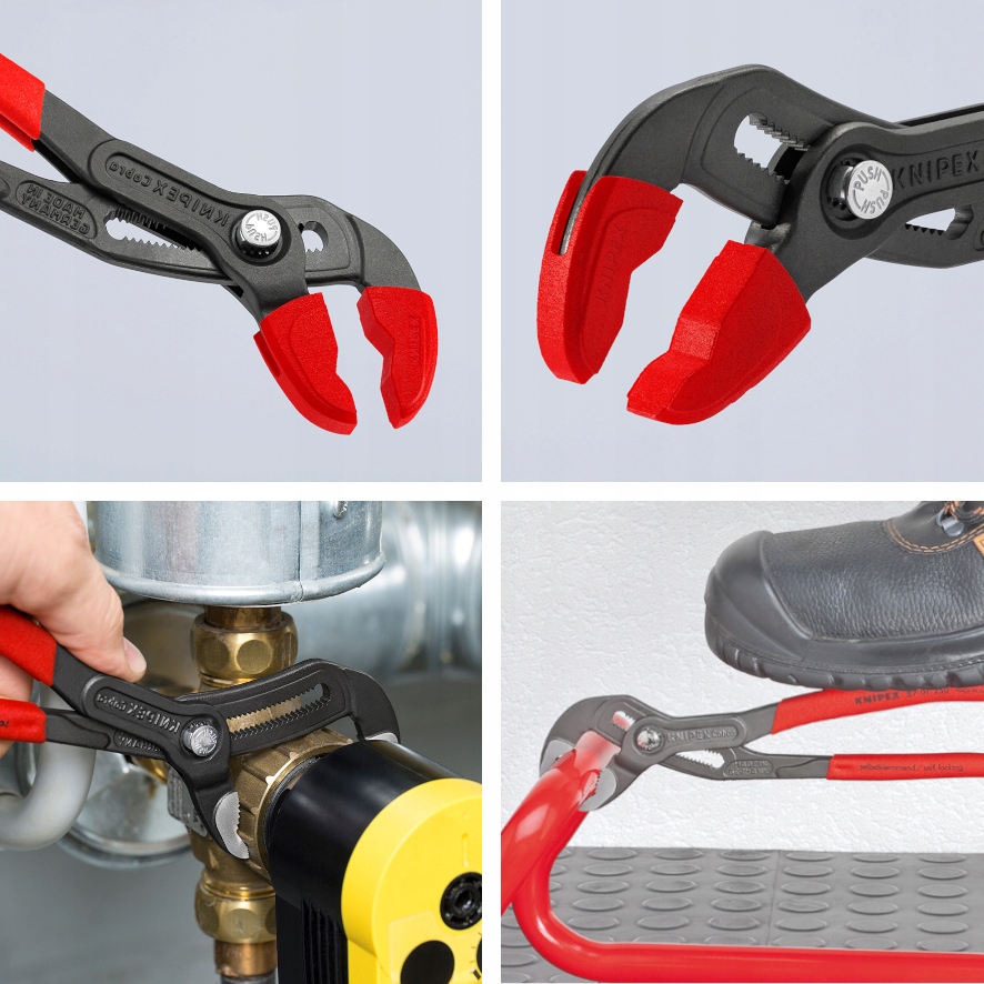 Szczypce Nastawne Klucz do Rur i Armatury Cobra 250mm KNIPEX 87 01 250 Informacje dodatkowe hartowane szczęki