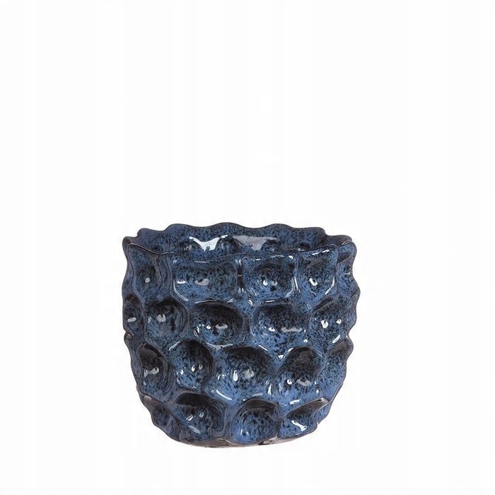 

Ceramiczna Osłonka Doniczka 13CM Niebieska