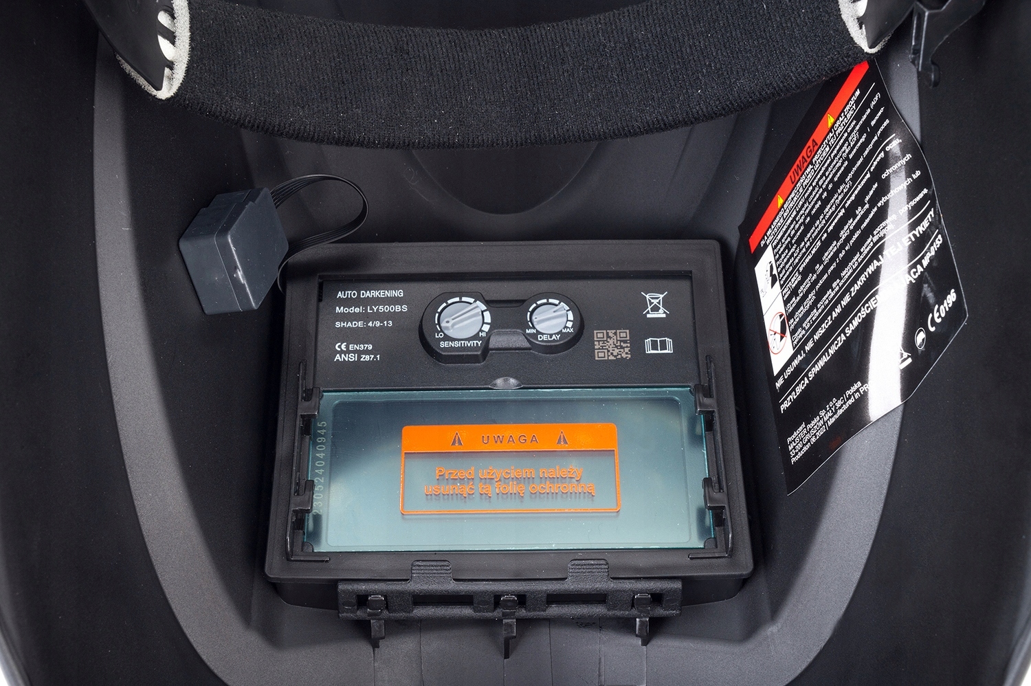 PRZYŁBICA SAMOŚCIEMNIAJĄCA MASKA SPAWALNICZA TRUE COLOR + RĘKAWICE + MASA Typ przyłbicy automatyczna