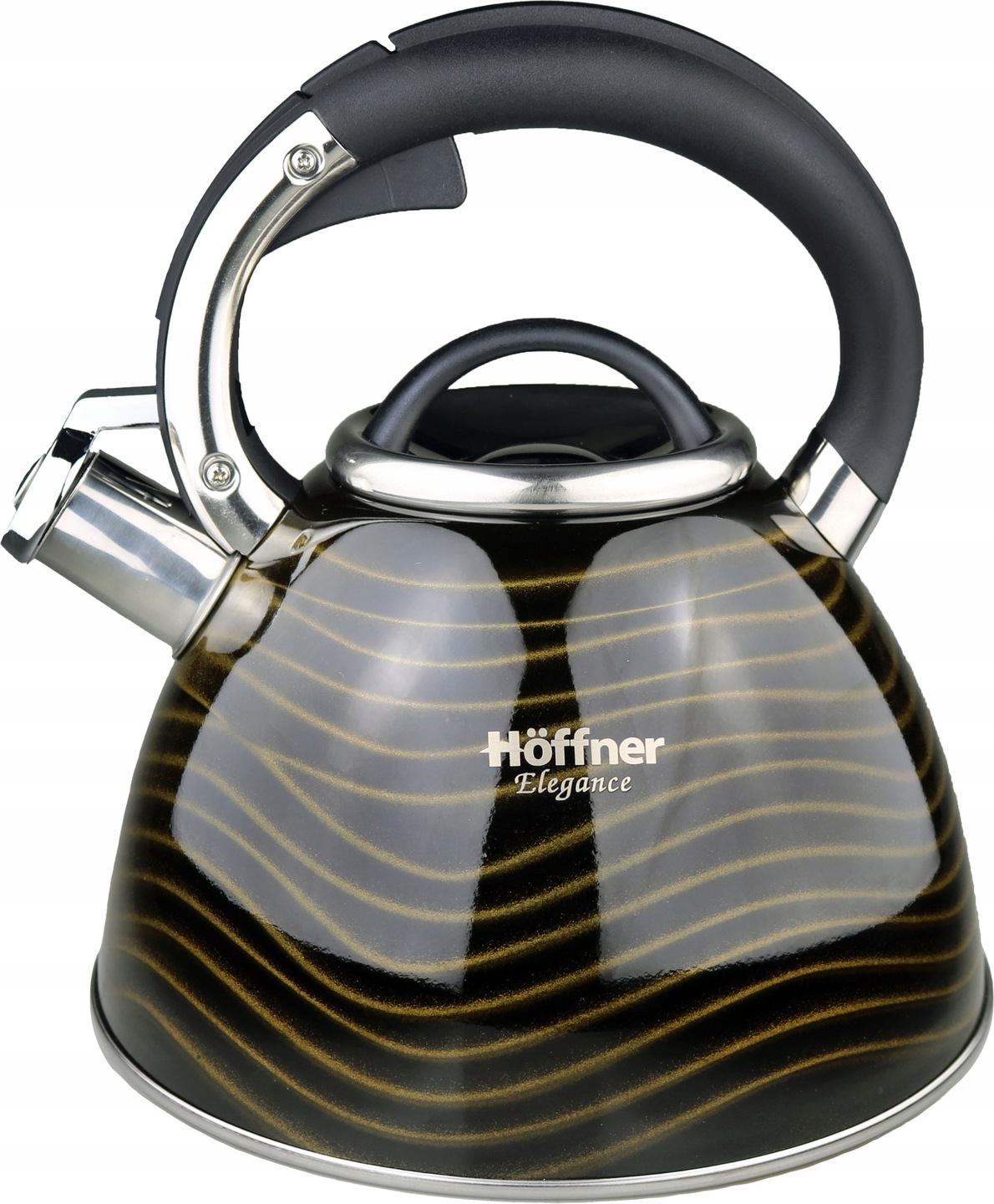 Konvice Ocelová Nerezová 3L Indukce Plyn Barevné proužky Hoffner Premium