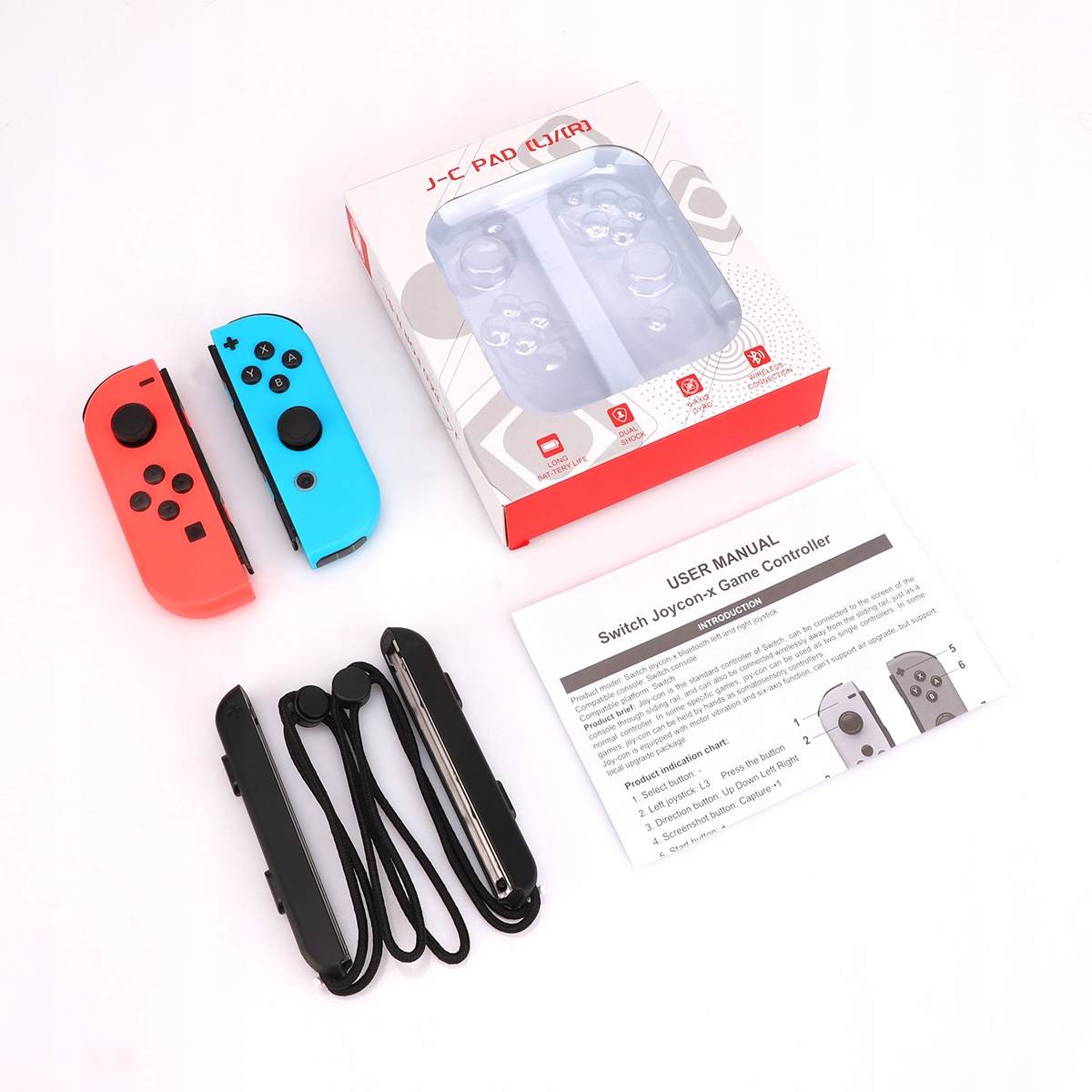 Zestaw 2er do bezprzewodowego kontrolera gier Joy-con dla Nintendo Switch/O Kod producenta 0191491962585