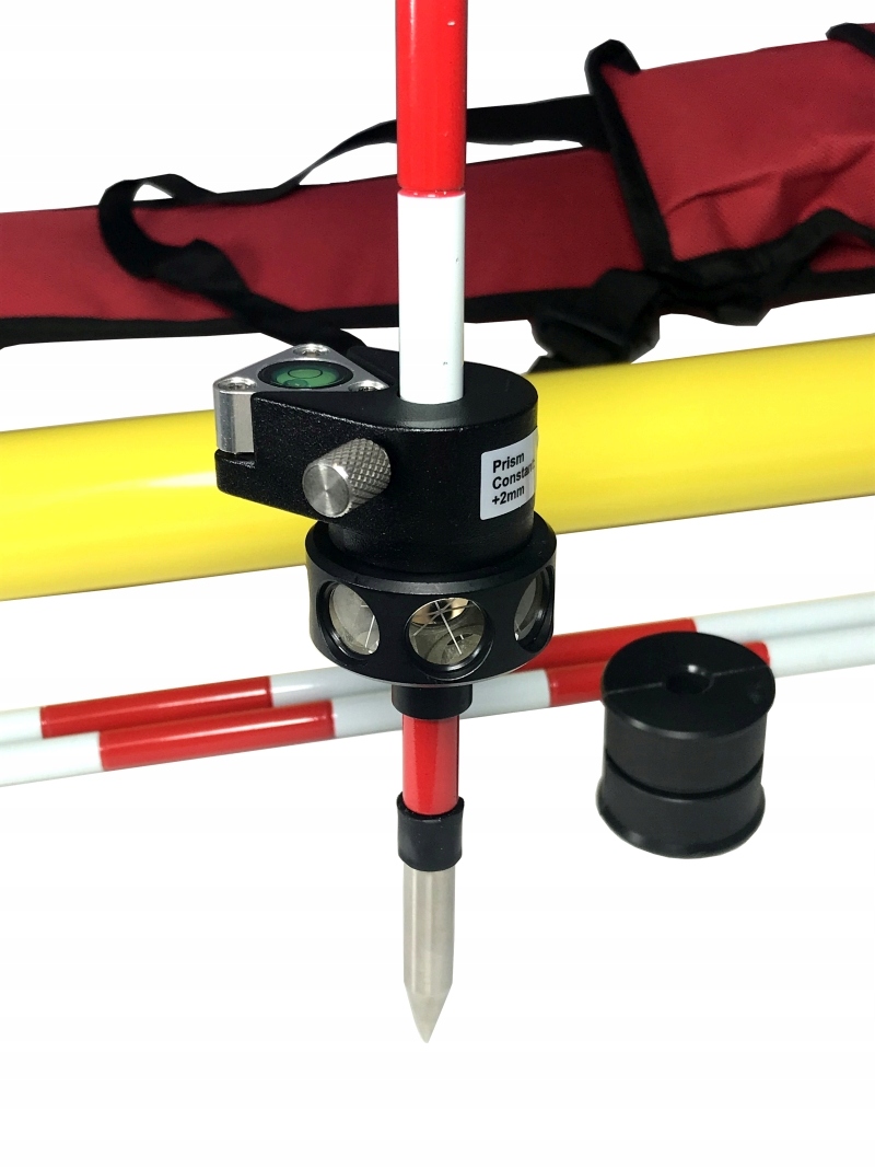 Minipryzmat 360° przesuwny z tyczkami GEO-MAX Kod producenta MPS360T