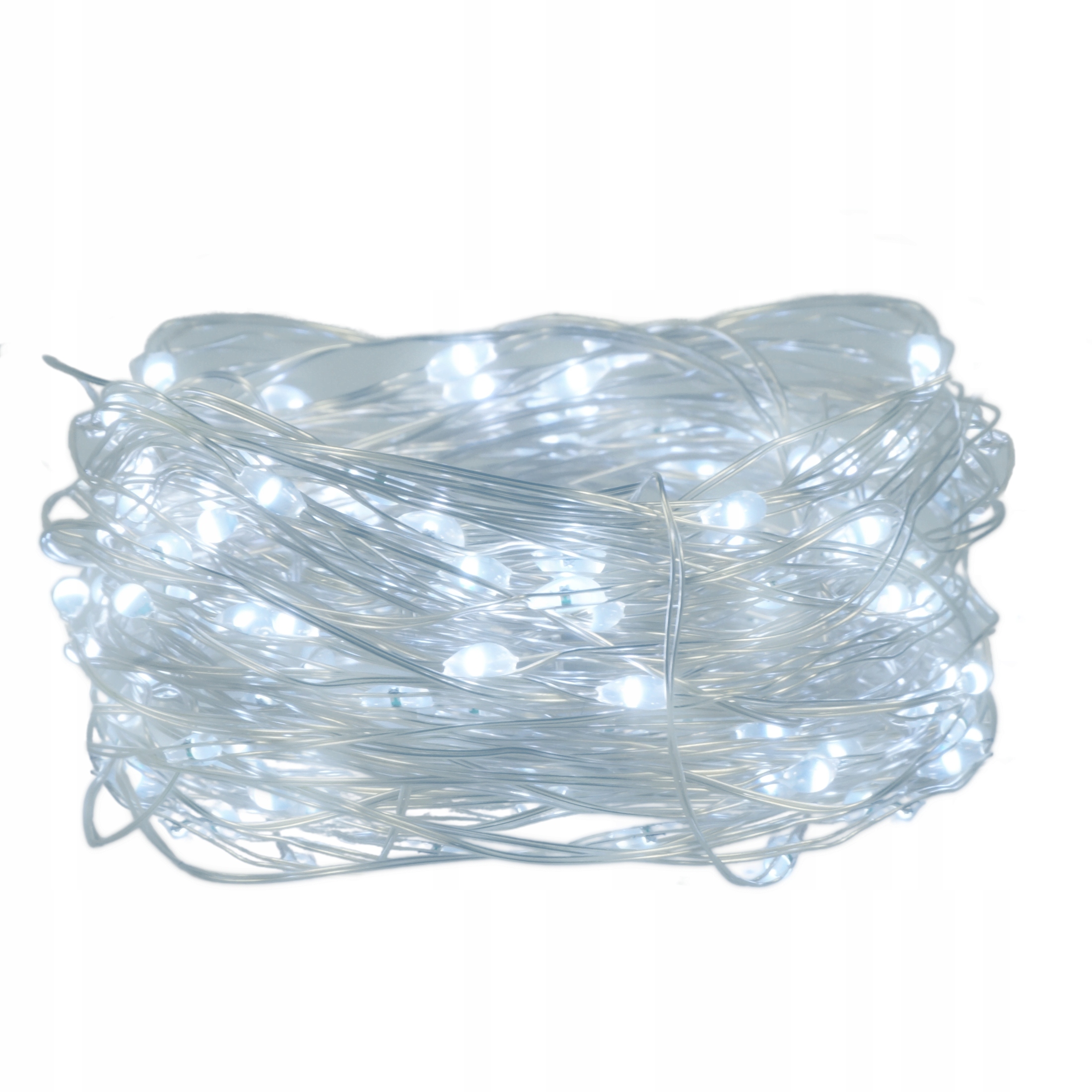 

Lampki 100 Led białe zimne świąteczne choinkowe