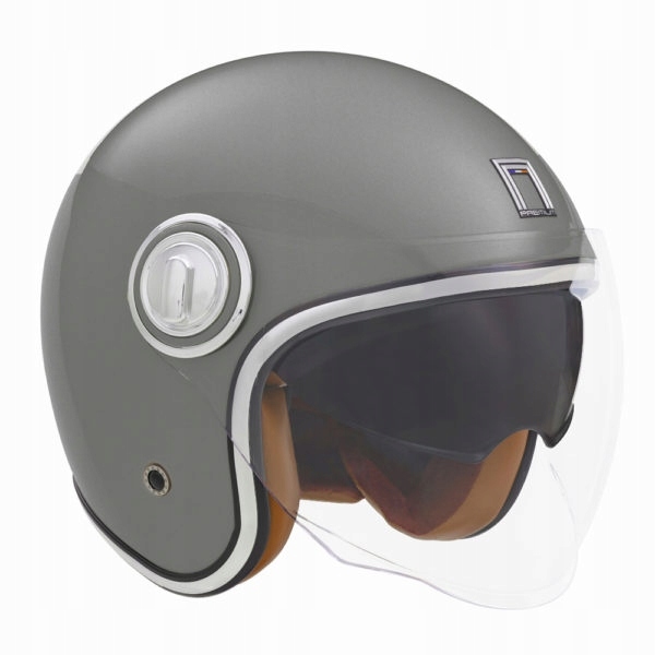 Nox Premium Otvorená Prilba Jet Heritage Solid Titánová Farba Matná Veľkosť XL