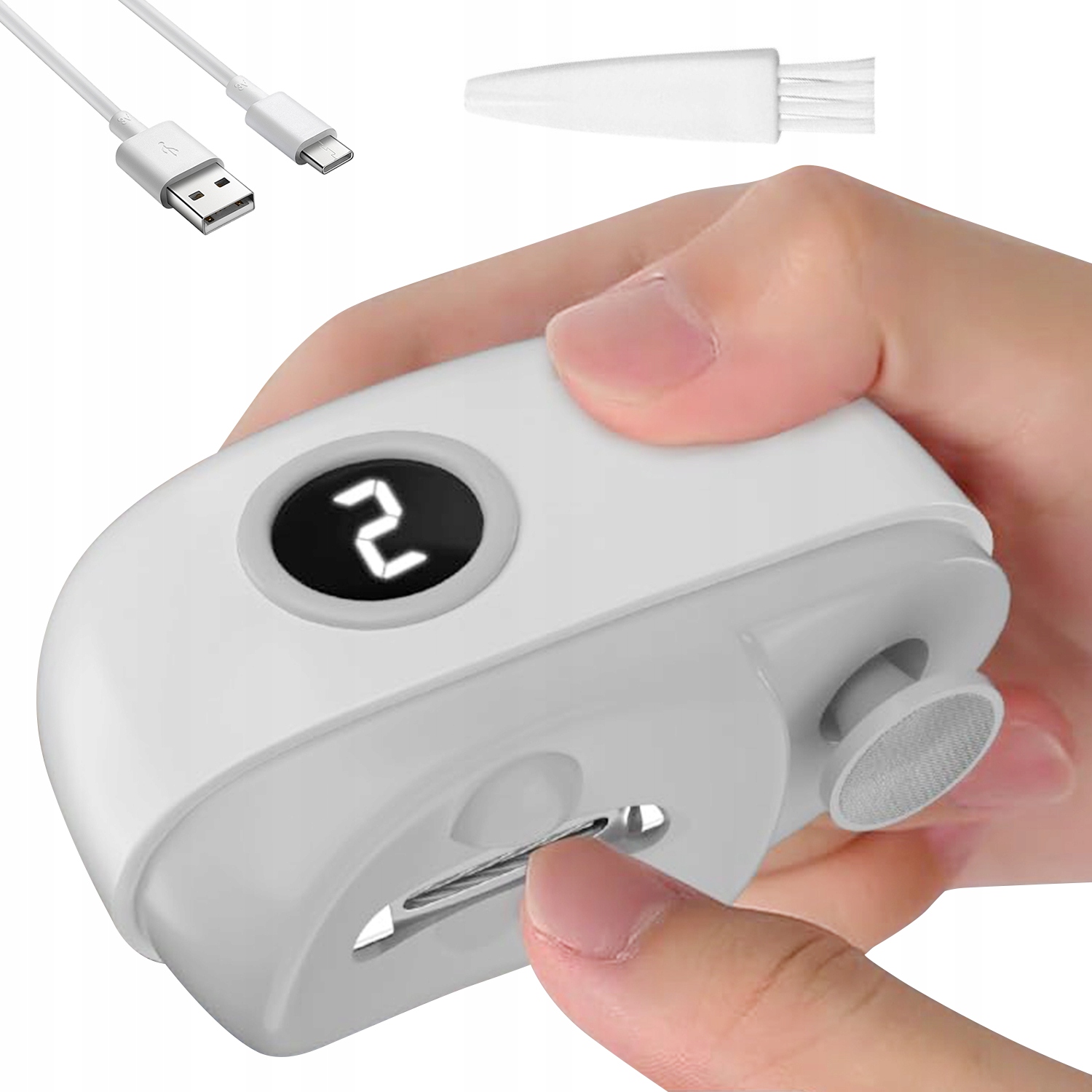Bezpečný Elektrický Kleštičky Na Nehty S Ergonomickou Rukojetí A Led Světlem