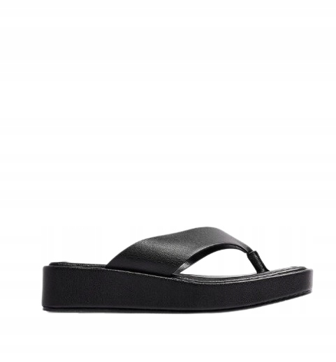 Na-kd Černé Nazouváky Na Zasouvací Platformě Dámské Klasické 40 U1A