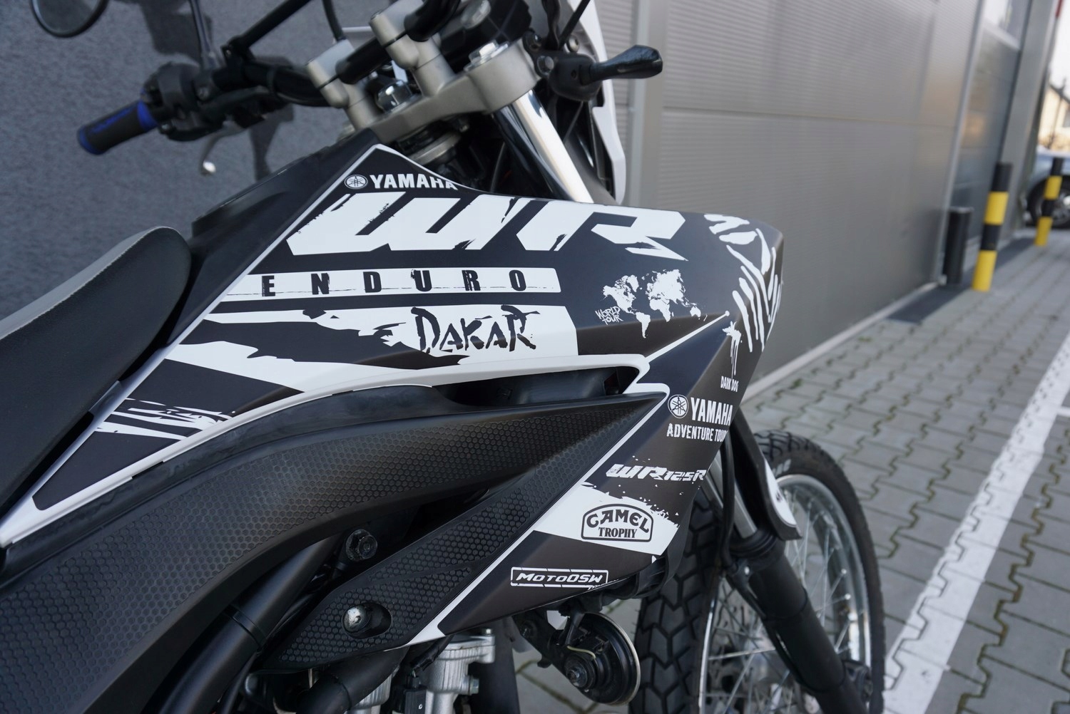 Yamaha WR 125 R DAKAR ENDURO OKLEINA Naklejki KPL