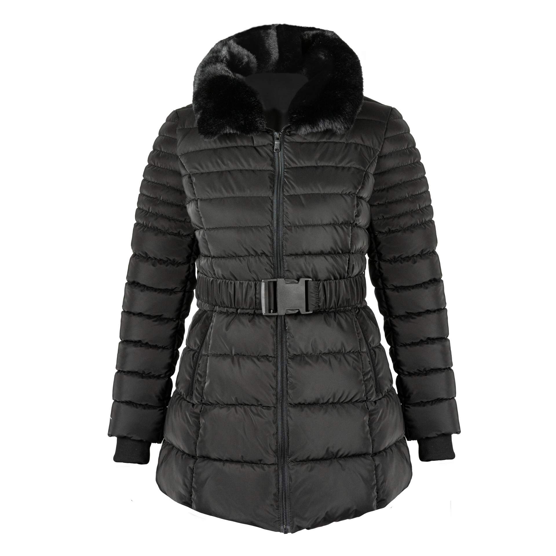 Zimní bunda s kožešinou Chalet černá L