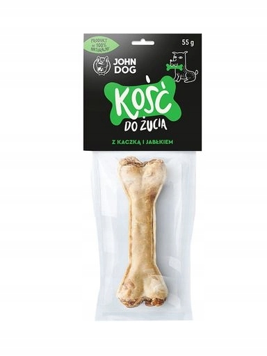 5 x JohnDog Žvýkací kost s kachnou a jablkem 55 g