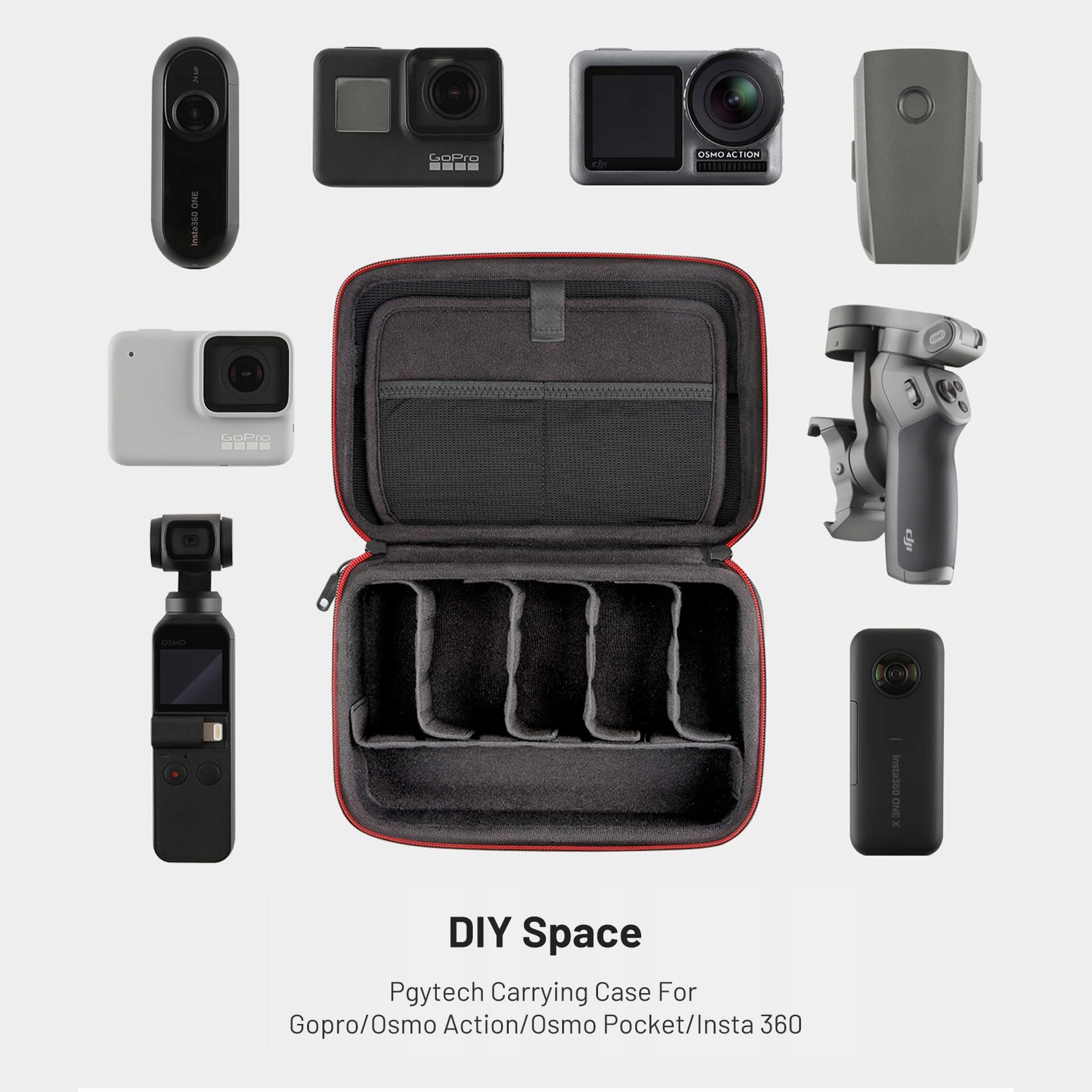 PGYTECH Torba Na Kamerę Do Gopro Insta360 OSMO Action Feiyu Xiaoyi — miniatura 3